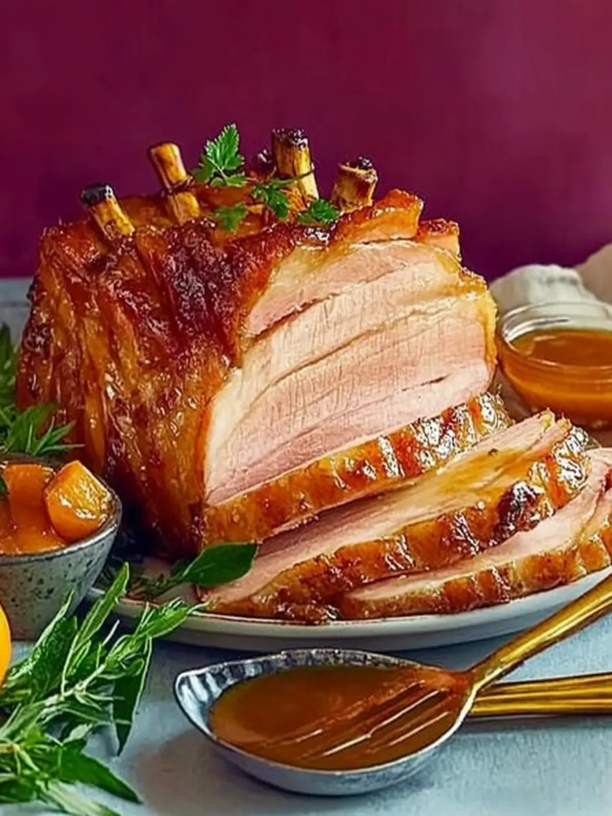 Hot Honey-Glazed Gammon: A Festive Delight You Can't Miss 4 Hot honey-glazed gammon