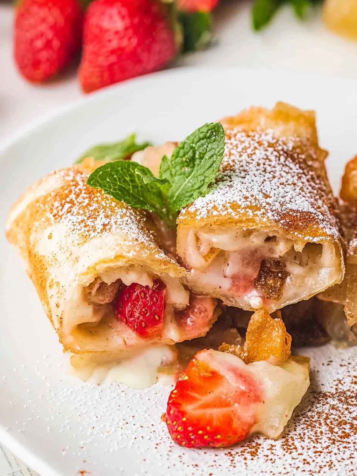 Crispy Air Fryer Strawberry Cheesecake Chimichangas Delight 4 Air Fryer Strawberry Cheesecake Chimichangas