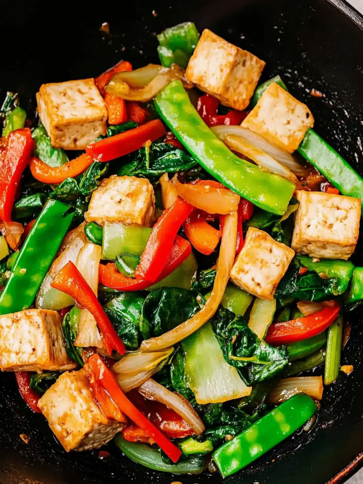 Delicious Vegetable Stir Fry with Tofu in Just 15 Minutes 4 Vegetable Stir Fry with Tofu