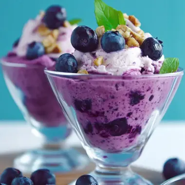 Creamy Blueberry Frozen Yogurt: Guilt-Free Vegan Delight 9 Blueberry Frozen Yogurt