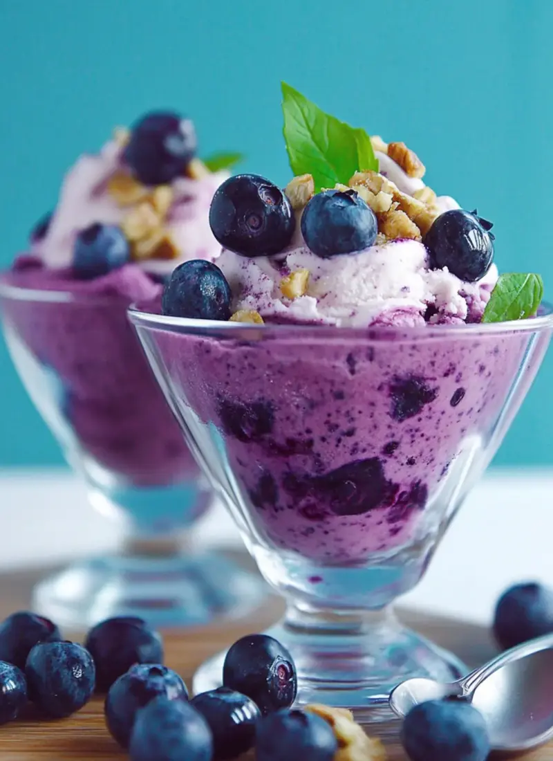 Blueberry Frozen Yogurt