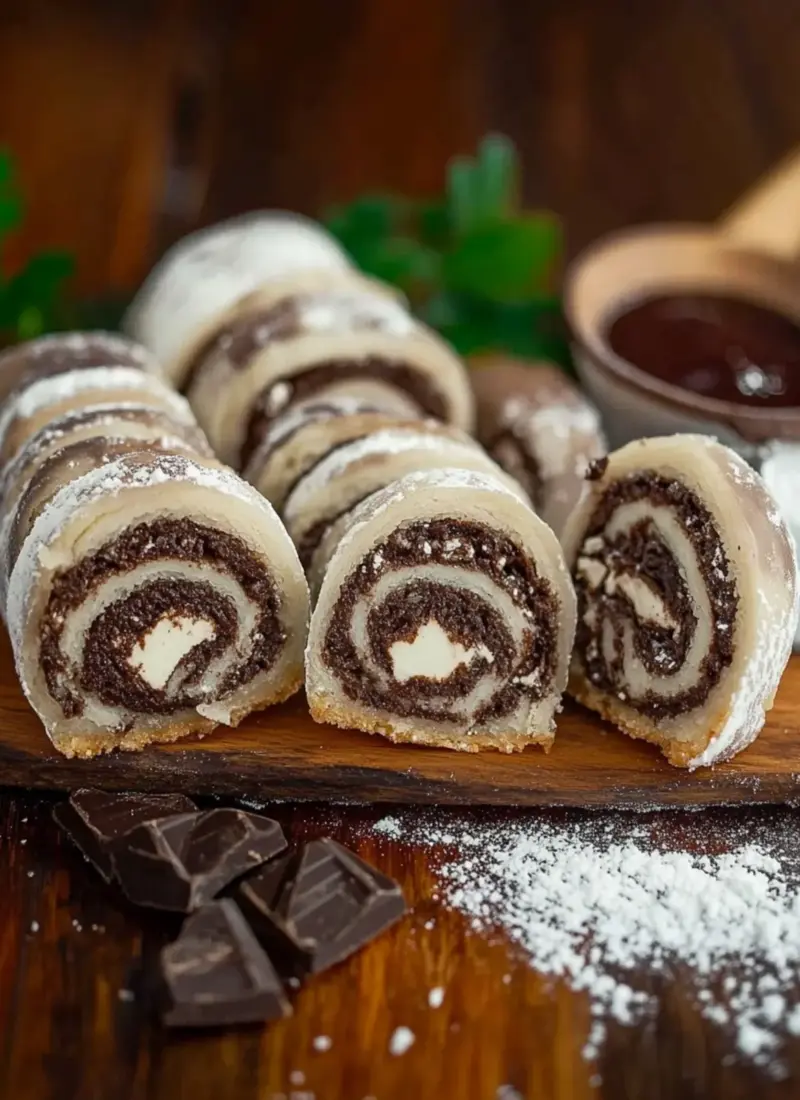 Italian Chocolate Roll Cookies