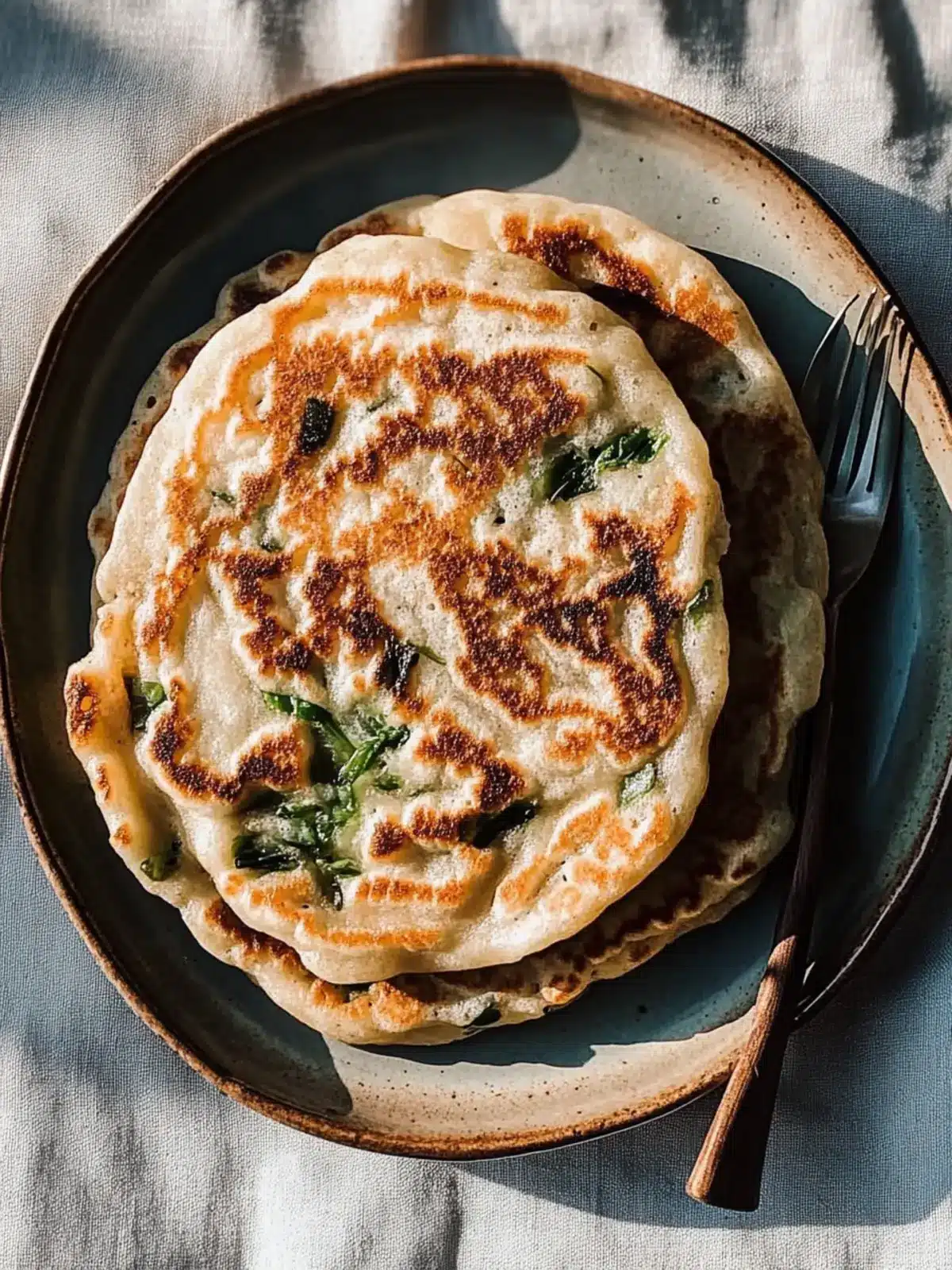 Savory Scallion Pancakes: Crispy Layers You'll Love! 4 Scallion Pancakes