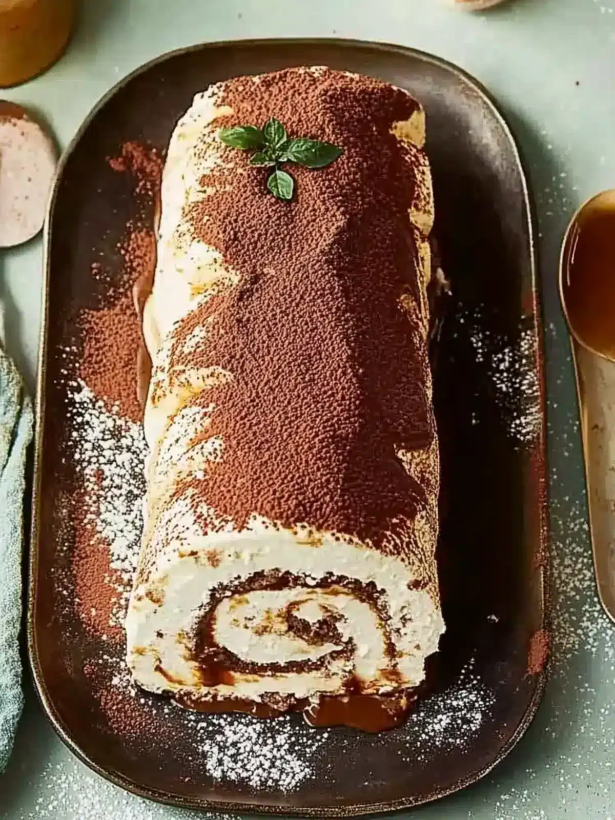 Decadent Tiramisu Meringue Roulade: A Coffee Lovers Dream 2 Tiramisu meringue roulade