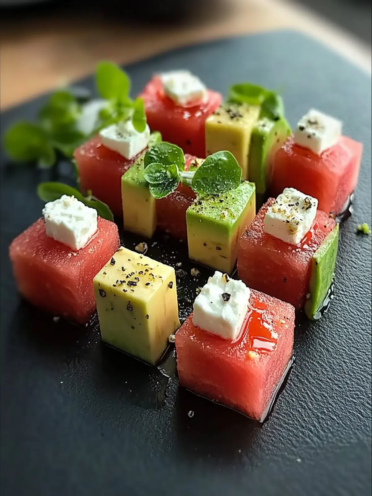 Christmas Watermelon, Avocado, and Feta Cubes: Festive Flavor Delight 3 Christmas Watermelon, Avocado, and Feta Cubes: The Perfect Holiday Bite