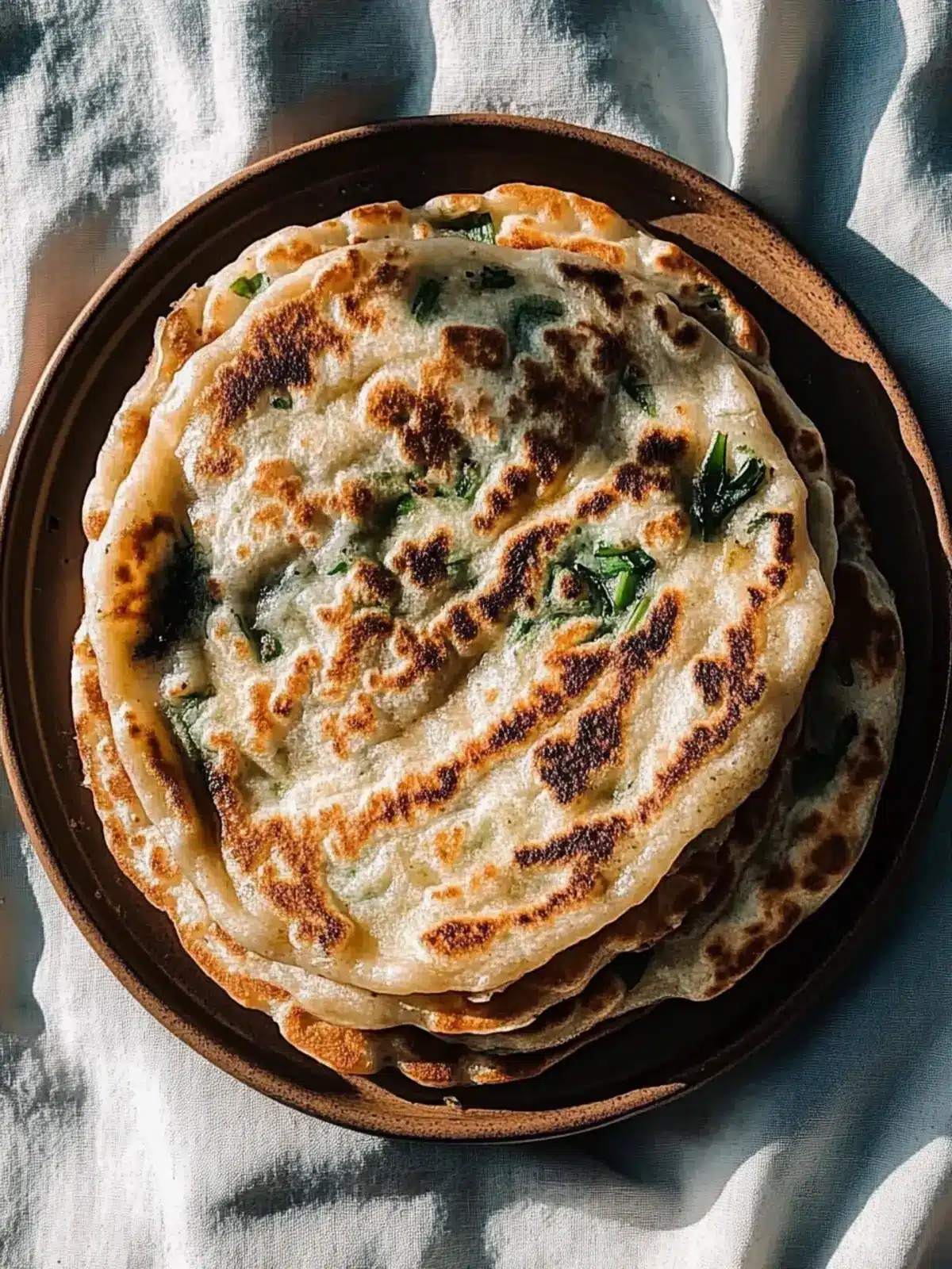 Crispy Scallion Pancakes You Can Easily Make at Home 2 Scallion Pancakes