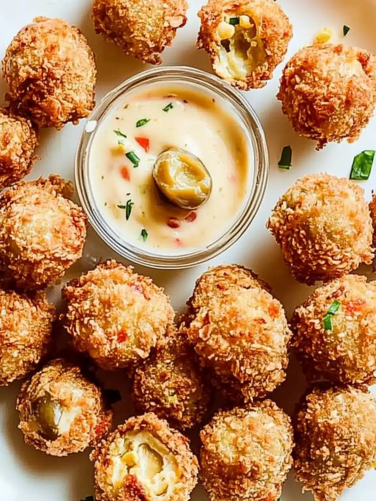 Pimento Cheese Fried Olives: Crunchy Snack Bliss Awaits 4 Pimento Cheese Fried Olives