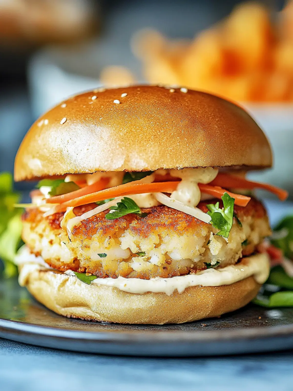 Irresistible Crab Cake Sandwich with Zesty Garlic Aioli 4 Crab Cake Sandwich