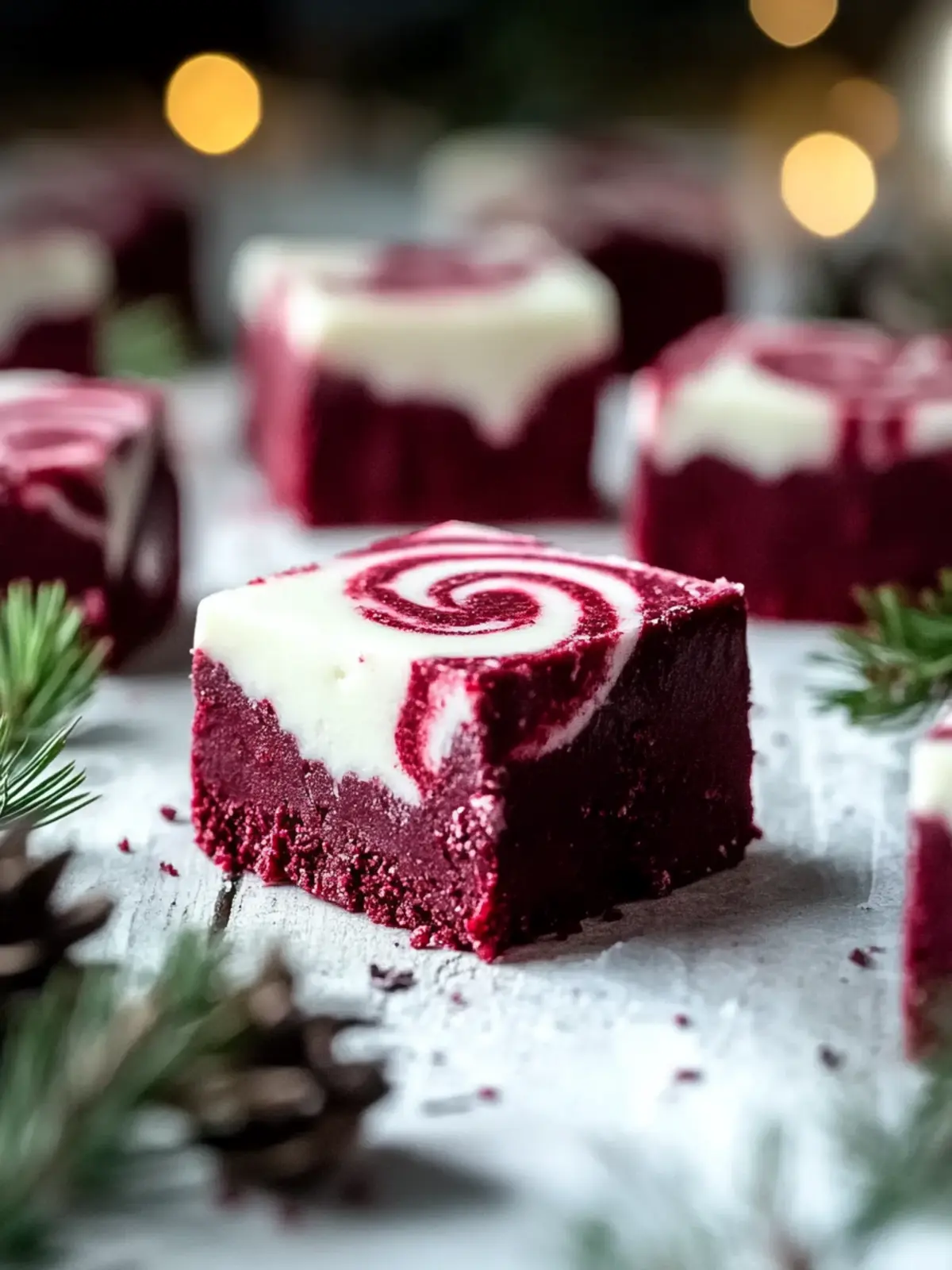 Delightful Healthy Red Velvet Christmas Fudge to Share and Savor 3 Healthy Red Velvet Christmas Fudge