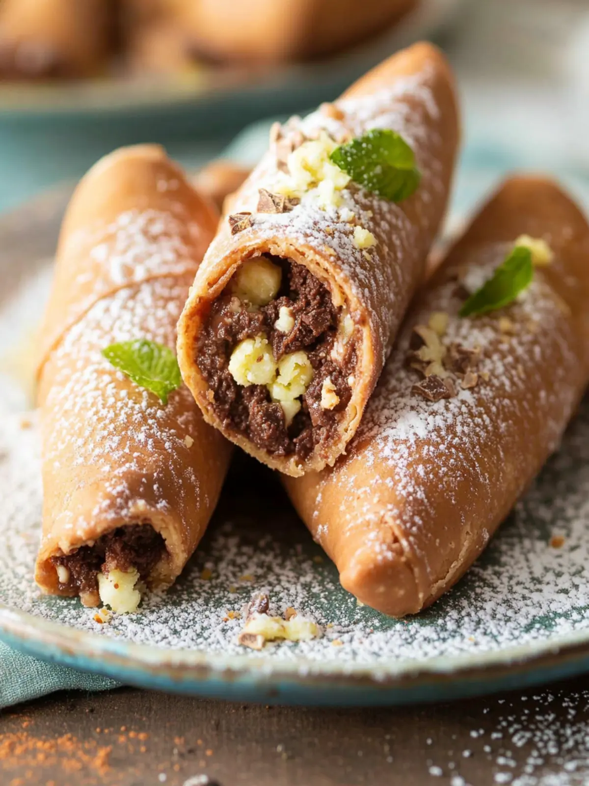 Irresistible Homemade Chocolate Cannoli with Creamy Filling 2 Chocolate Cannoli