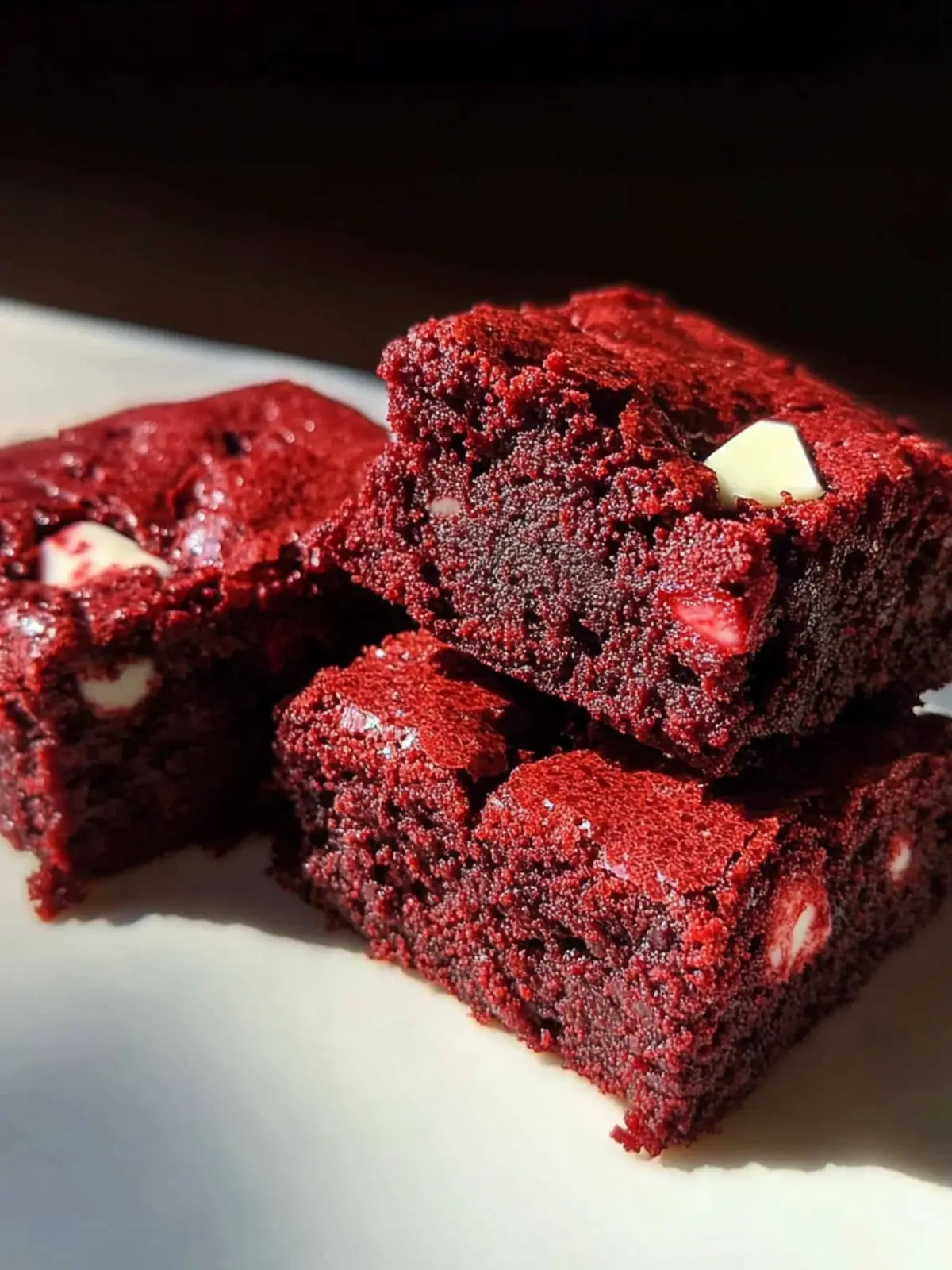 Fudgy Irresistible Red Velvet Brownies in One Bowl 4 Irresistible Red Velvet Brownies