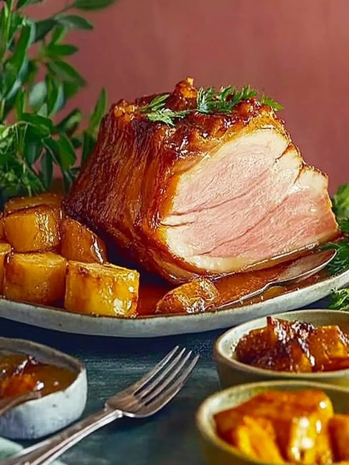 Hot Honey-Glazed Gammon: A Festive Delight You Can't Miss 2 Hot honey-glazed gammon