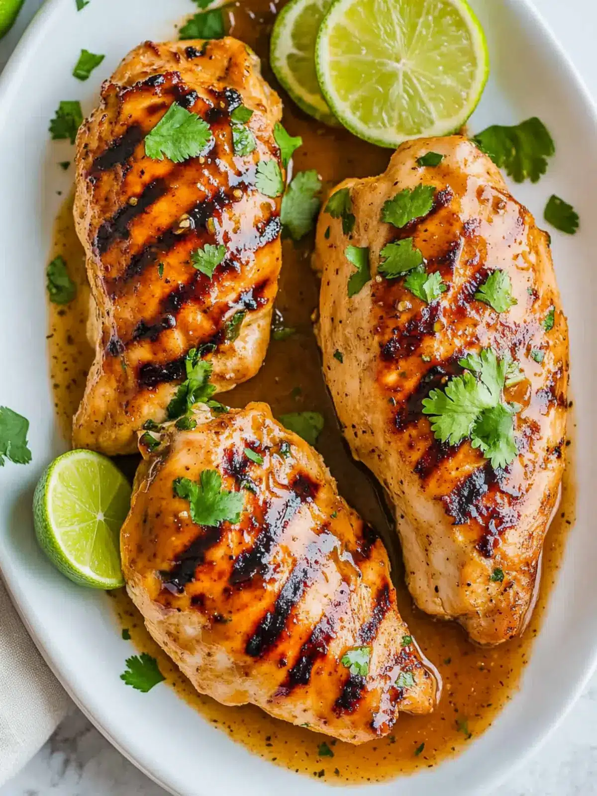 Zesty Lime Chicken with Garlic-Lime-Brown-Sugar Sauce 5 Lime Chicken with Garlic-Lime-Brown-Sugar Pan Sauce