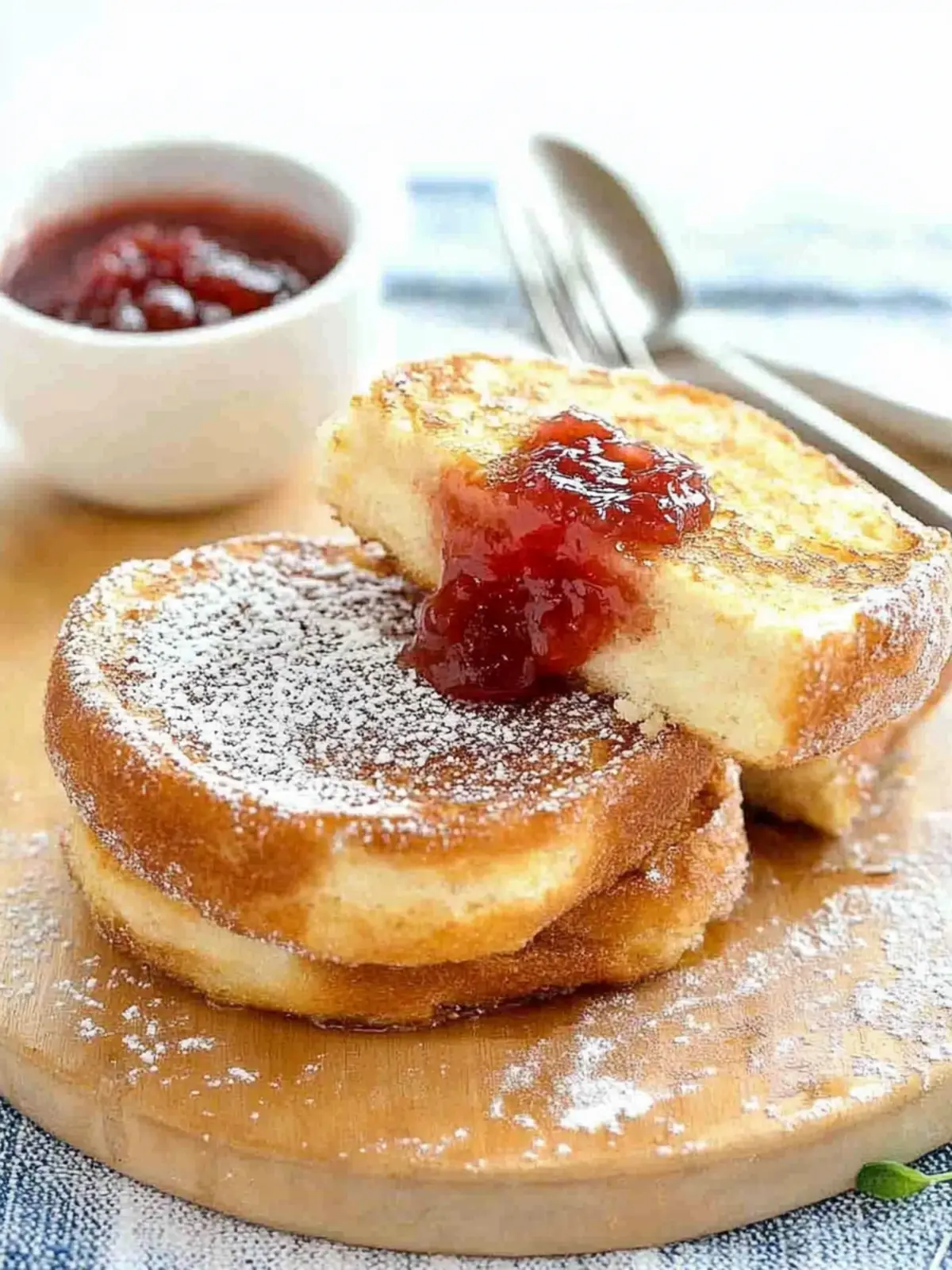 Jam Jelly Doughnut French Toast: A Guilt-Free Morning Treat 5 Jam Jelly Doughnut French Toast