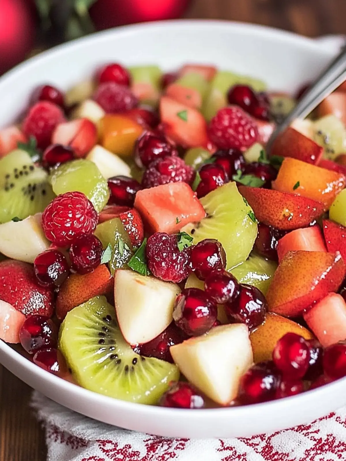 Delicious Christmas Fruit Salad with Honey Poppyseed Twist 4 Christmas Fruit Salad