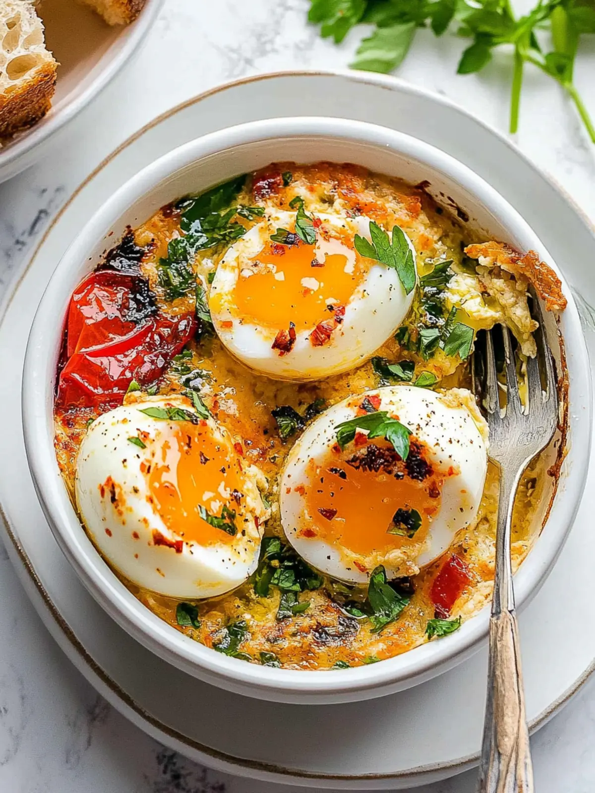 Delicious Baked Feta Eggs Recipe for a Healthy Breakfast Bliss 4 Baked Feta Eggs Recipe