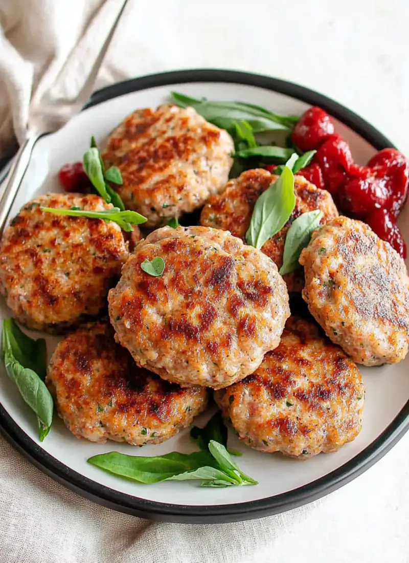 Homemade Chicken Sausage Patties