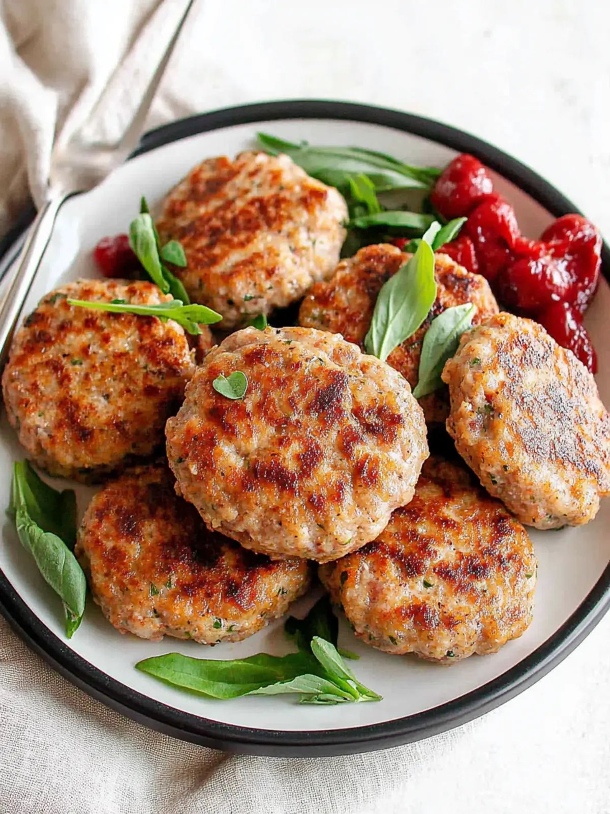 Homemade Chicken Sausage Patties