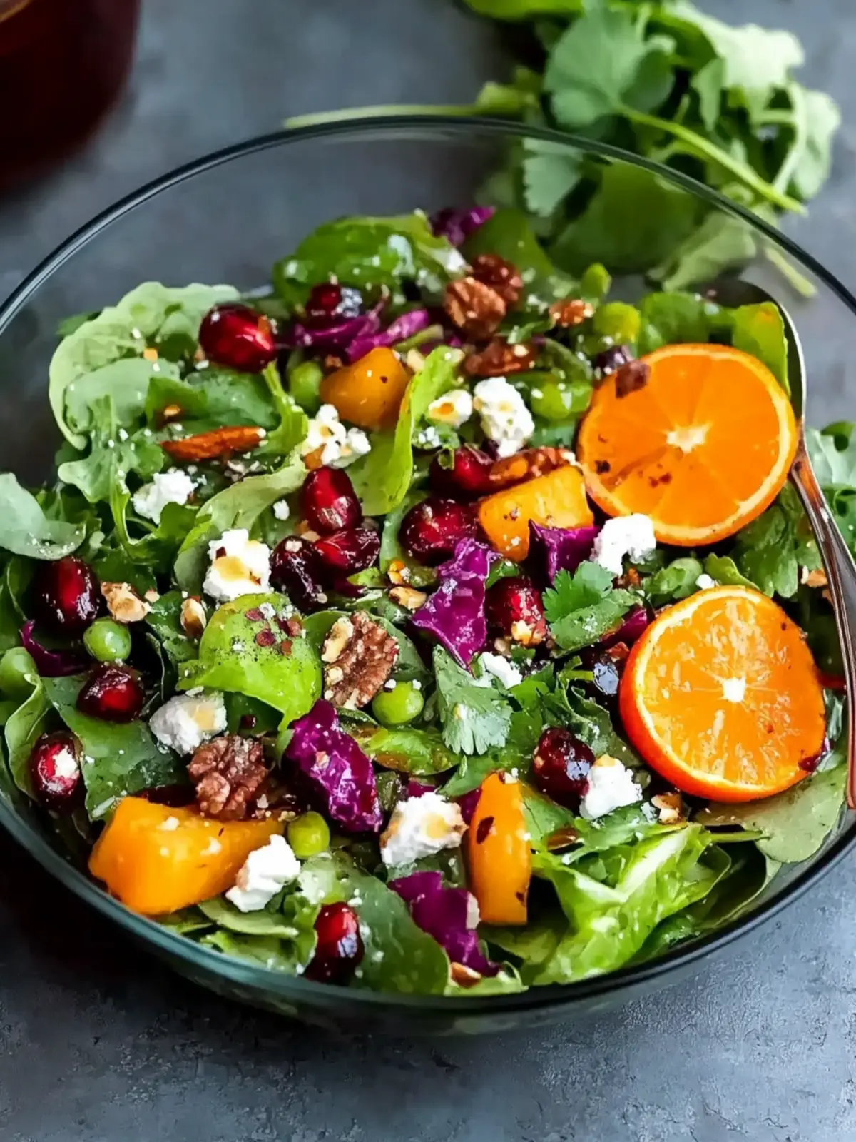 Vibrant Winter Salad Recipe With Oranges and Pomegranate 4 Winter Salad Recipe