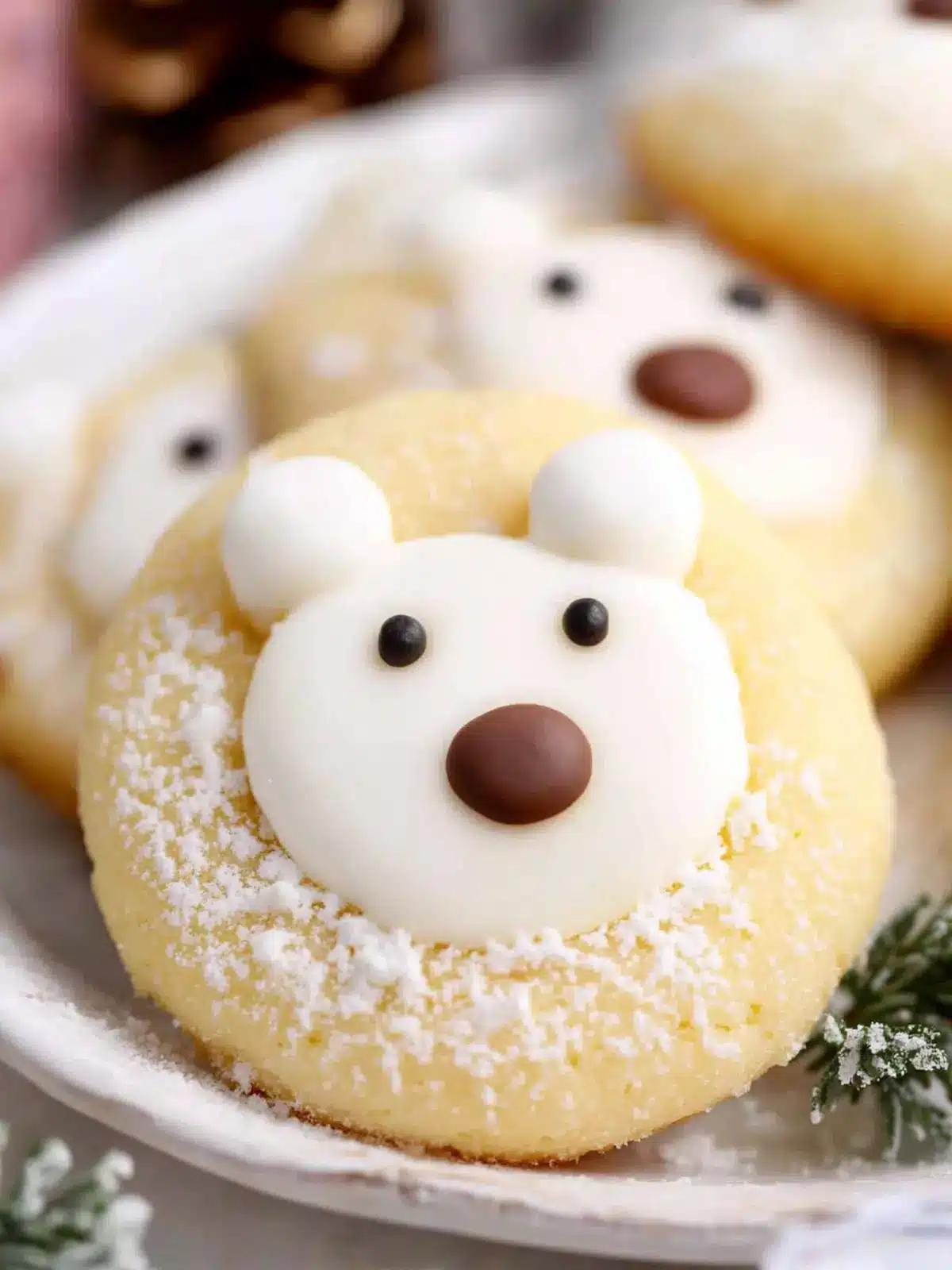 Delightful Christmas Polar Bear Cookies for Festive Fun 2 Christmas Polar Bear Cookies