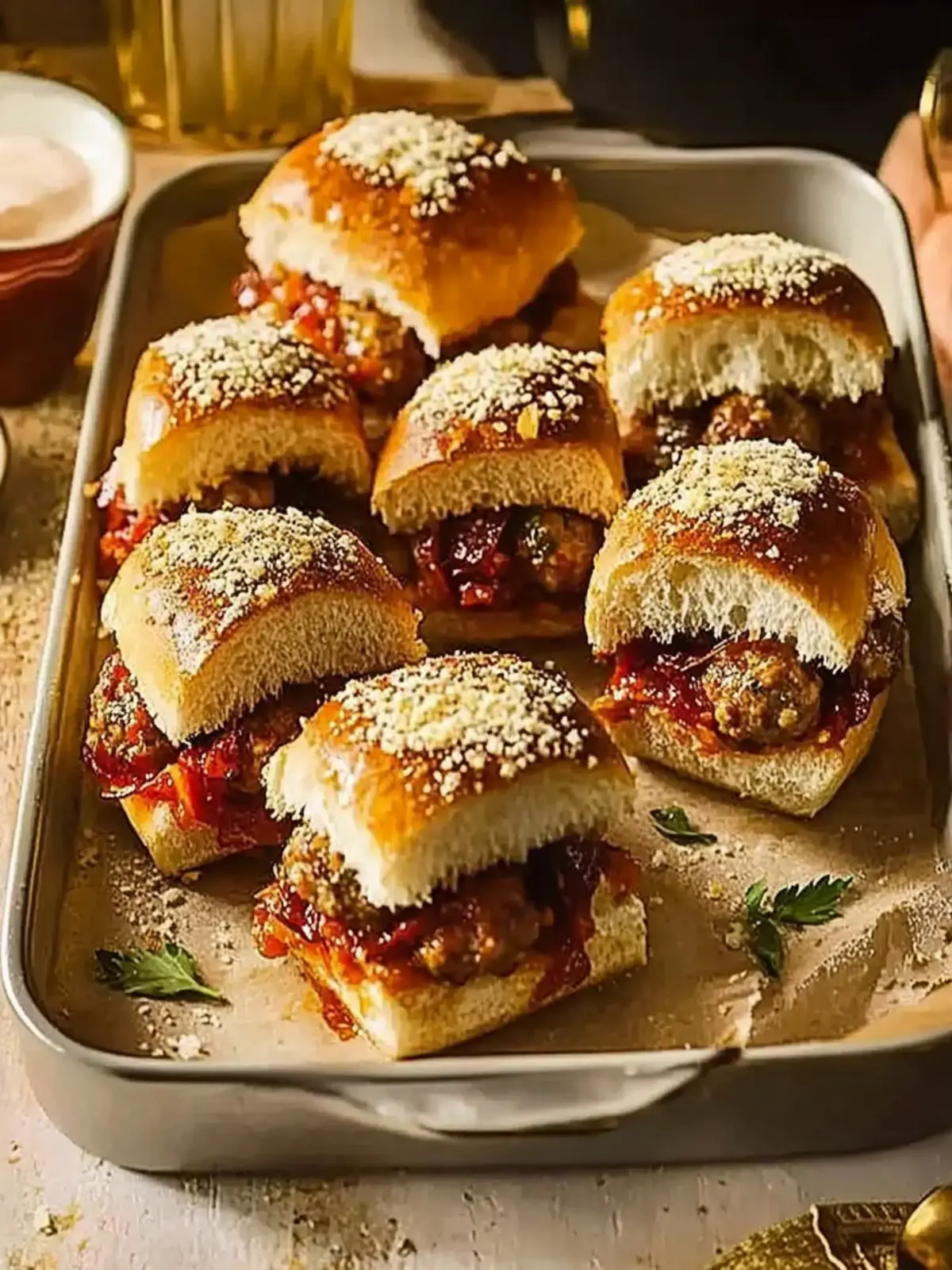Irresistible Pull-apart Meatball Sliders for Game Day Fun 3 Pull-apart meatball sliders