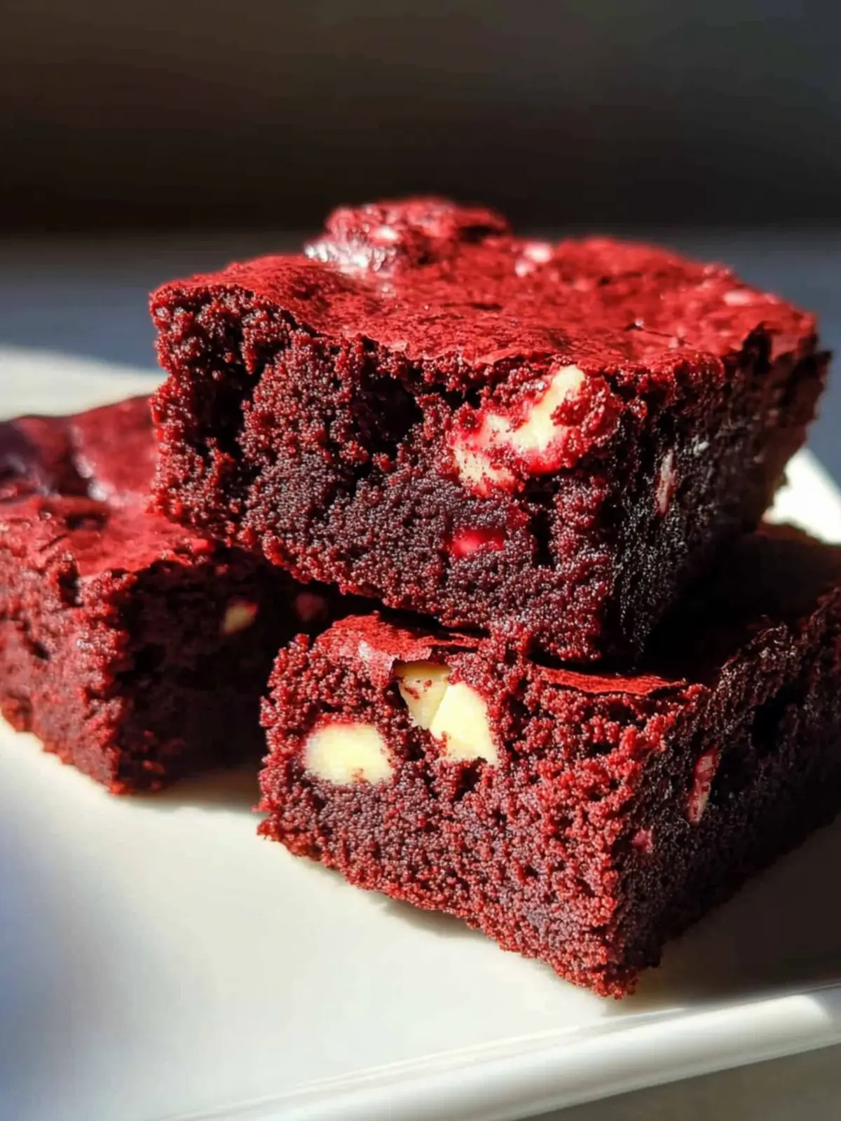 Fudgy Irresistible Red Velvet Brownies in One Bowl 5 Irresistible Red Velvet Brownies