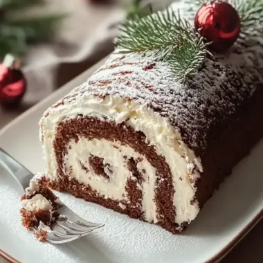 Irresistible Christmas Yule Log Sheet Cake to Delight Everyone 9 Christmas Yule Log Sheet Cake