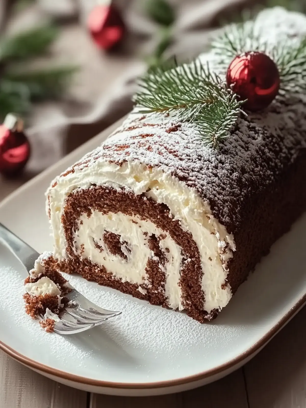 Irresistible Christmas Yule Log Sheet Cake to Delight Everyone 5 Christmas Yule Log Sheet Cake