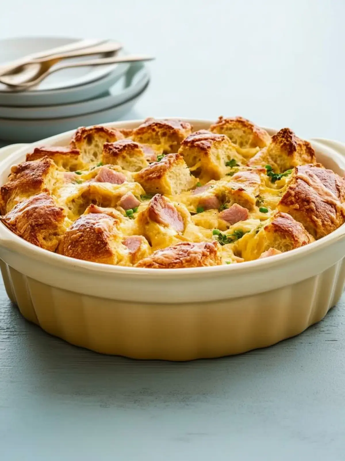 Ham and Cheese Pull-Apart Bread Casserole for Cozy Mornings 5 Ham and Cheese Pull-Apart Bread Casserole