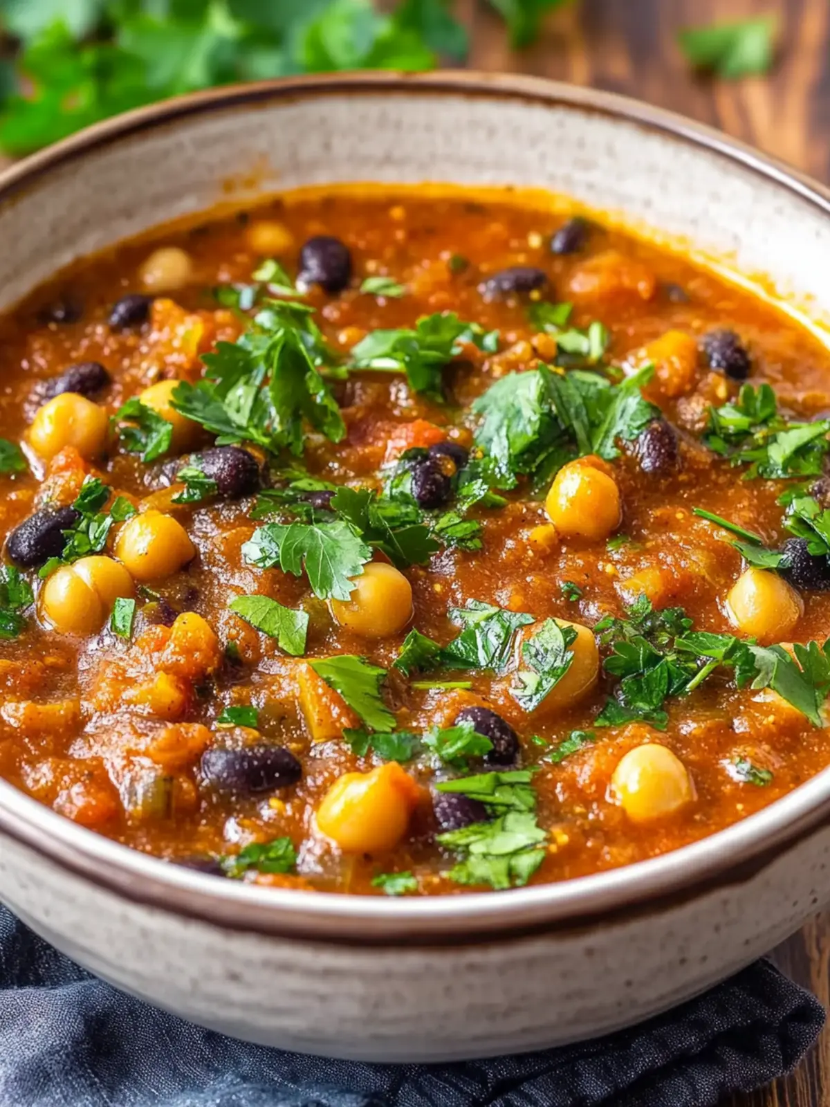 Cozy Pumpkin Chili with Black Beans and Chickpeas Delight 3 Pumpkin Chili with Black Beans and Chickpeas