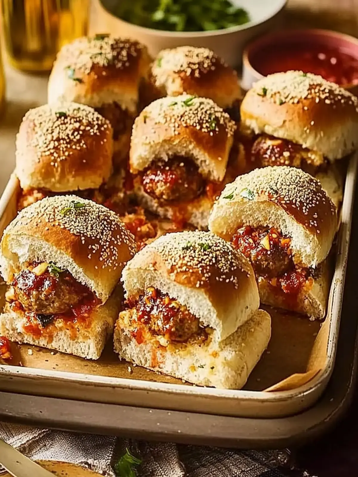 Irresistible Pull-apart Meatball Sliders for Game Day Fun 2 Pull-apart meatball sliders