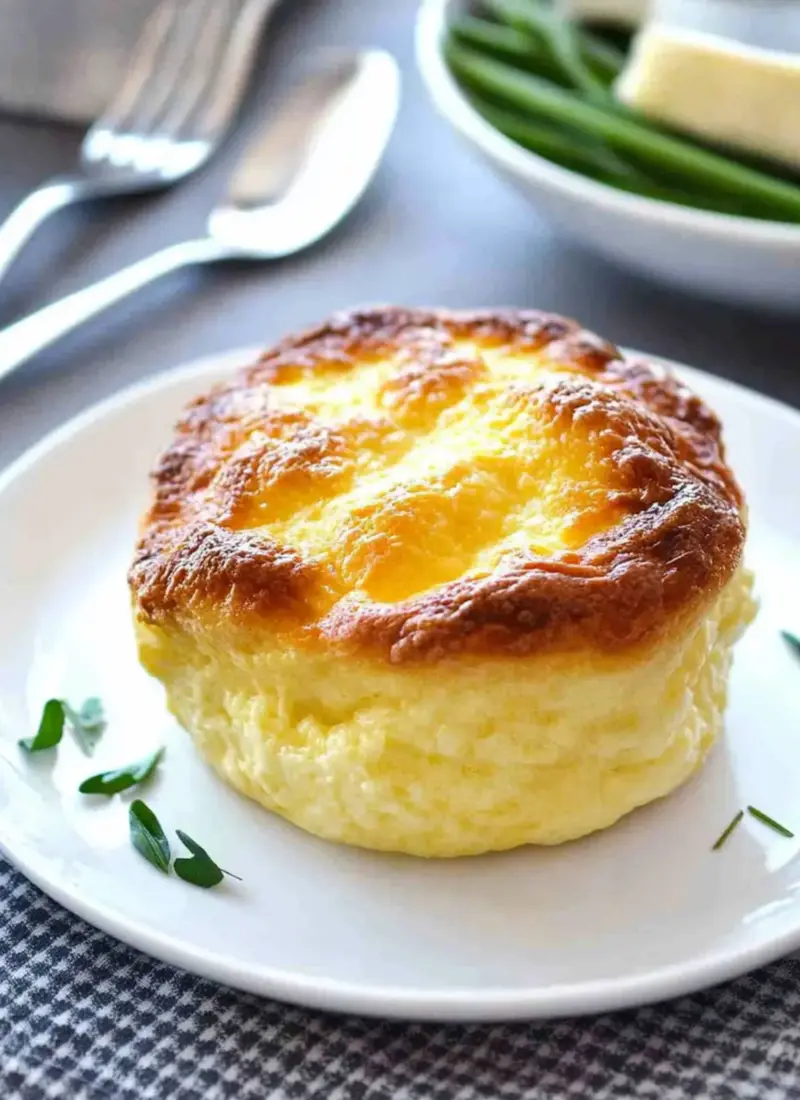Twice Baked Make Ahead Cheese Souffle