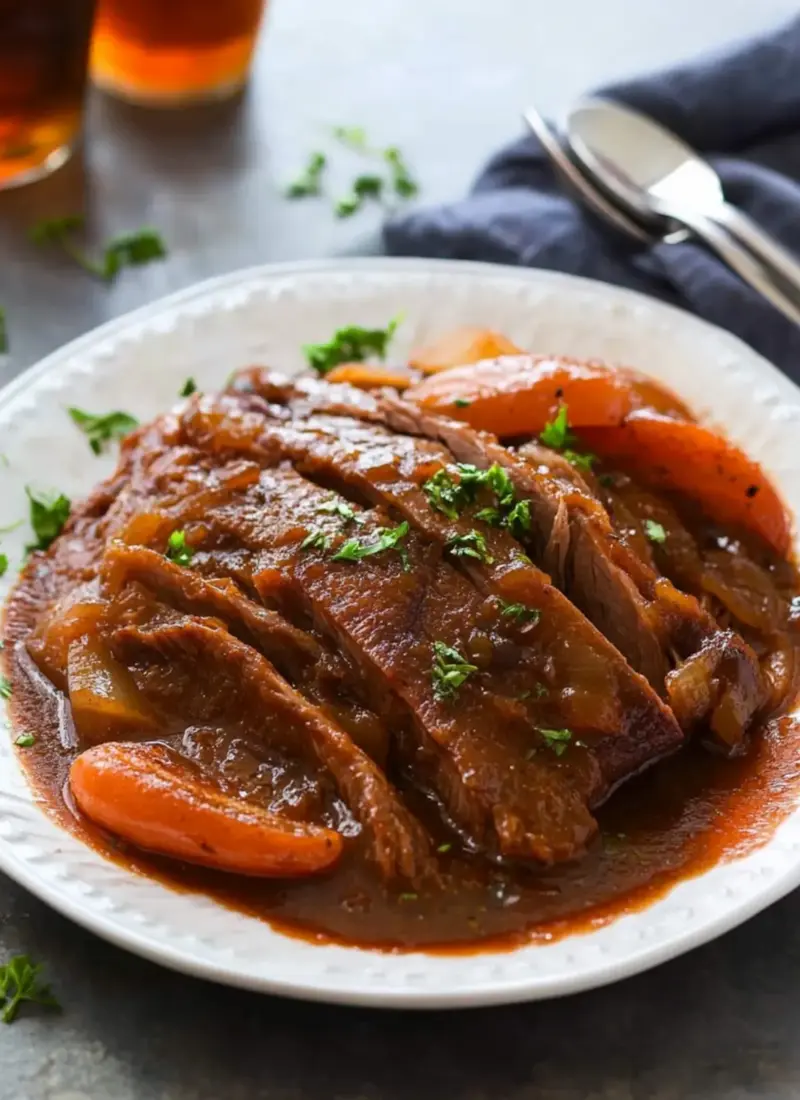 Classic Braised Brisket with Onions