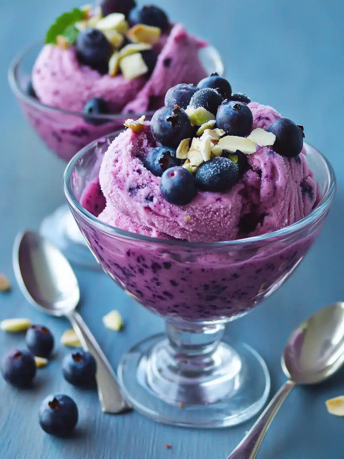 Creamy Blueberry Frozen Yogurt: Guilt-Free Vegan Delight 4 Blueberry Frozen Yogurt
