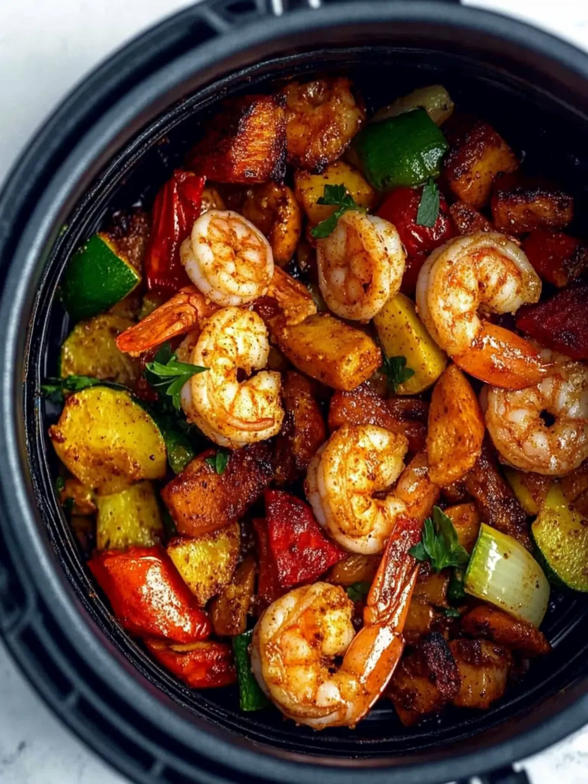 Air Fryer Cajun Shrimp and Vegetables: Bold Flavor in Minutes 4 Air Fryer Cajun Shrimp and Vegetables