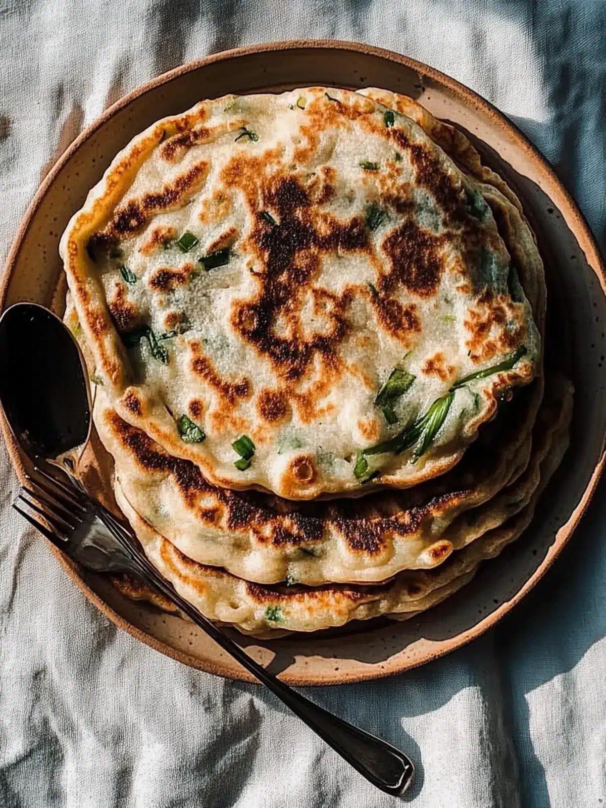 Crispy Scallion Pancakes with Zesty Ginger Sauce You’ll Love 5 Scallion Pancakes