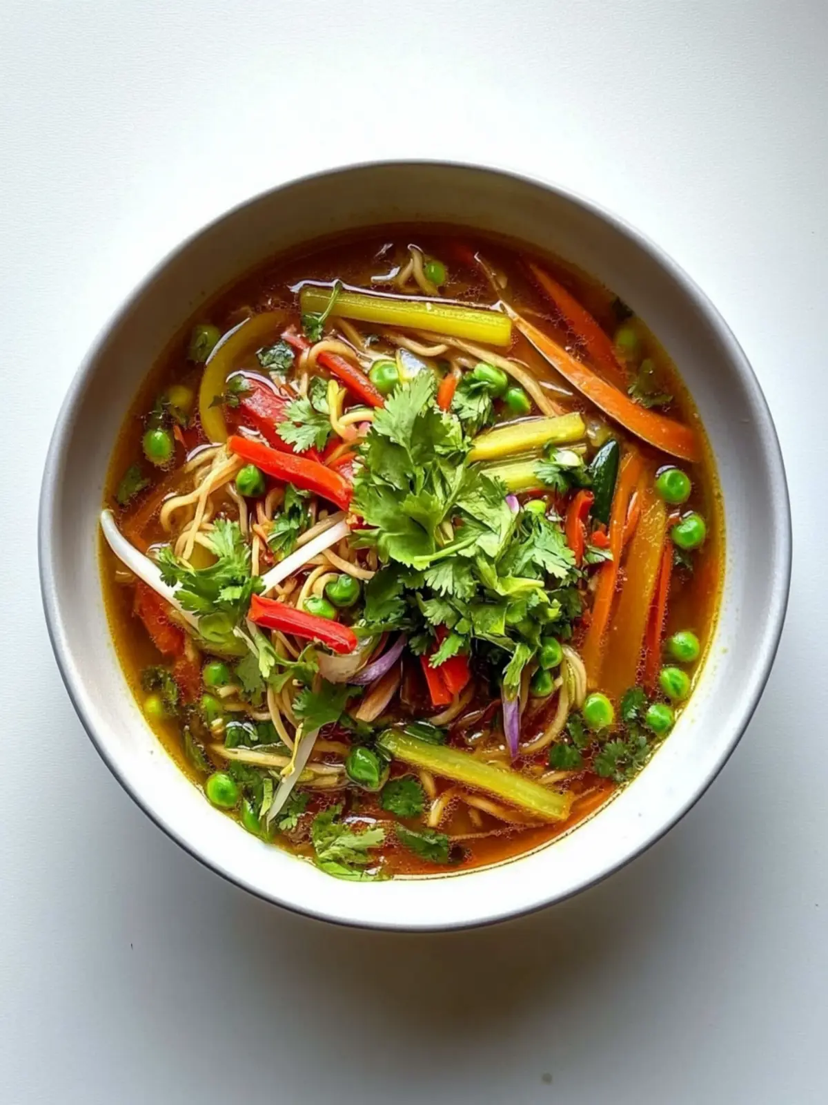 Hearty Vegetable Thukpa: Quick Tibetan Noodle Soup Delight 4 Vegetable Thukpa (Tibetan Noodle Soup)