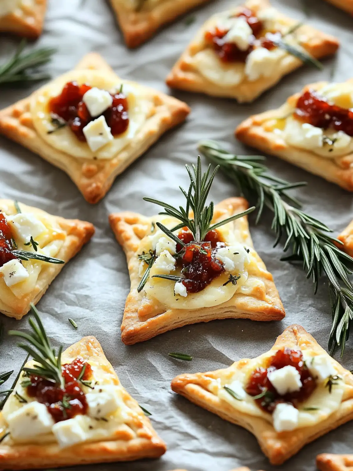 Rosemary & Feta Christmas Tree Crackers for Festive Cheers 2 Rosemary & Feta Christmas Tree Crackers