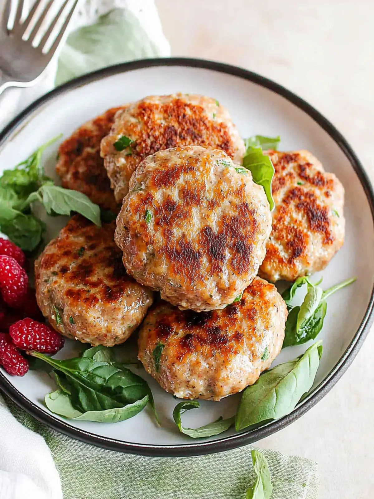 Homemade Chicken Sausage Patties