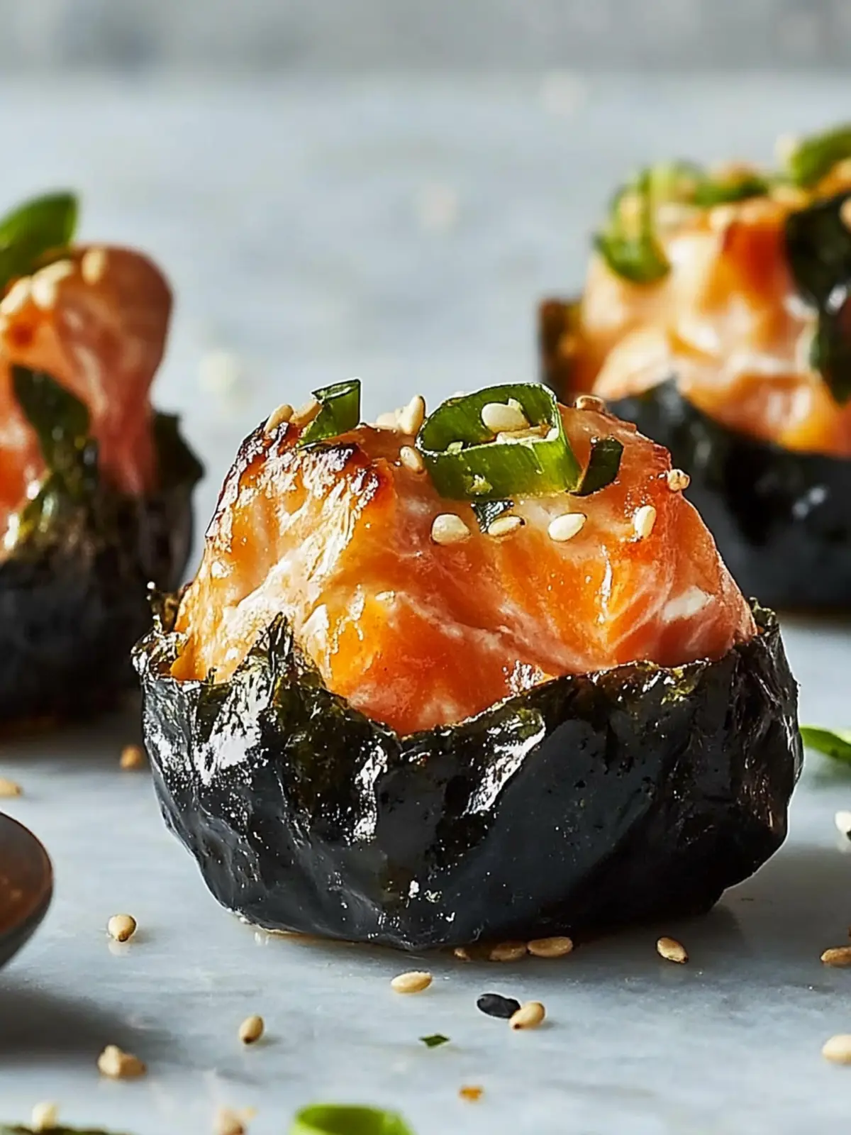Baked Salmon Sushi Cups: A Fun and Tasty Family Delight 2 Baked Salmon Sushi Cups