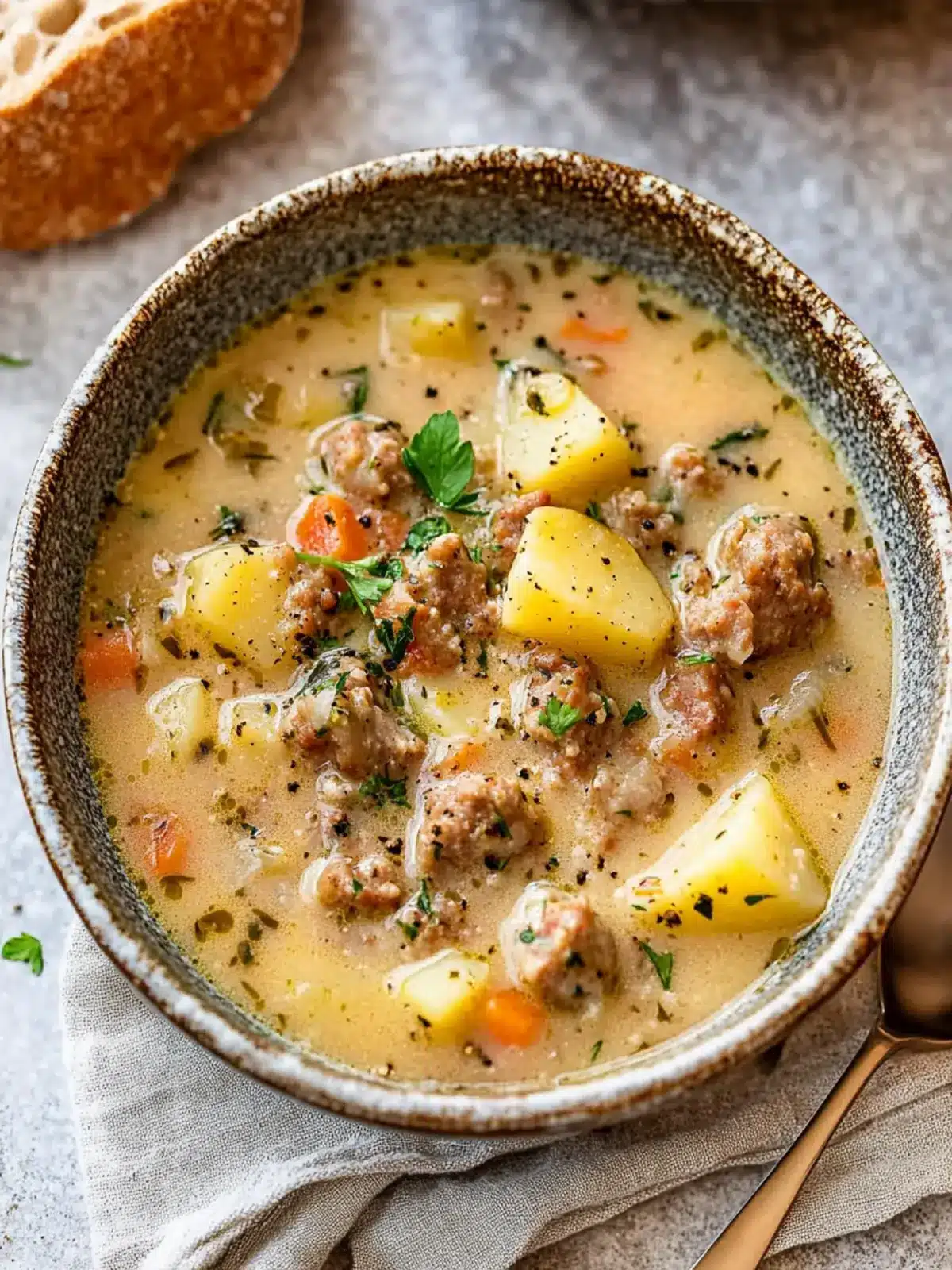 Cozy Up with Creamy Potato and Sausage Chowder Delight 4 Potato and Sausage Chowder