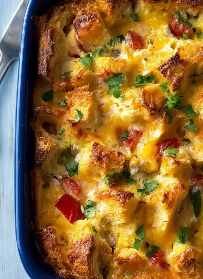 Strata Recipe (Overnight Breakfast Casserole)