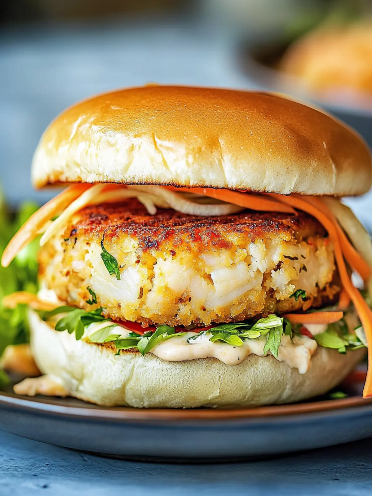Irresistible Crab Cake Sandwich with Zesty Garlic Aioli 6 Crab Cake Sandwich