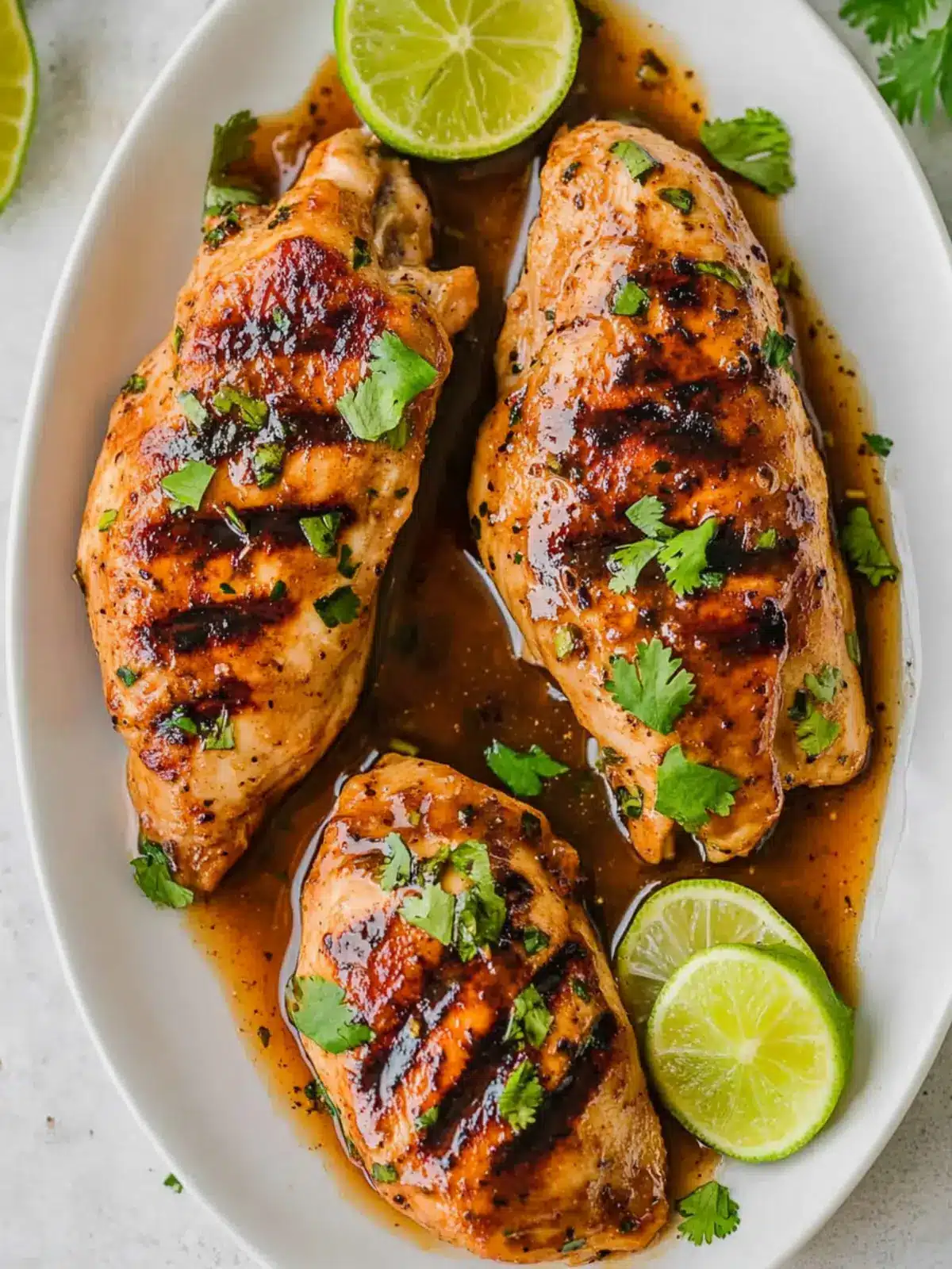 Zesty Lime Chicken with Garlic-Lime-Brown-Sugar Sauce 3 Lime Chicken with Garlic-Lime-Brown-Sugar Pan Sauce