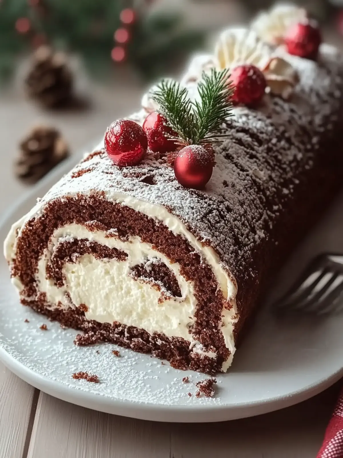 Irresistible Christmas Yule Log Sheet Cake to Delight Everyone 2 Christmas Yule Log Sheet Cake