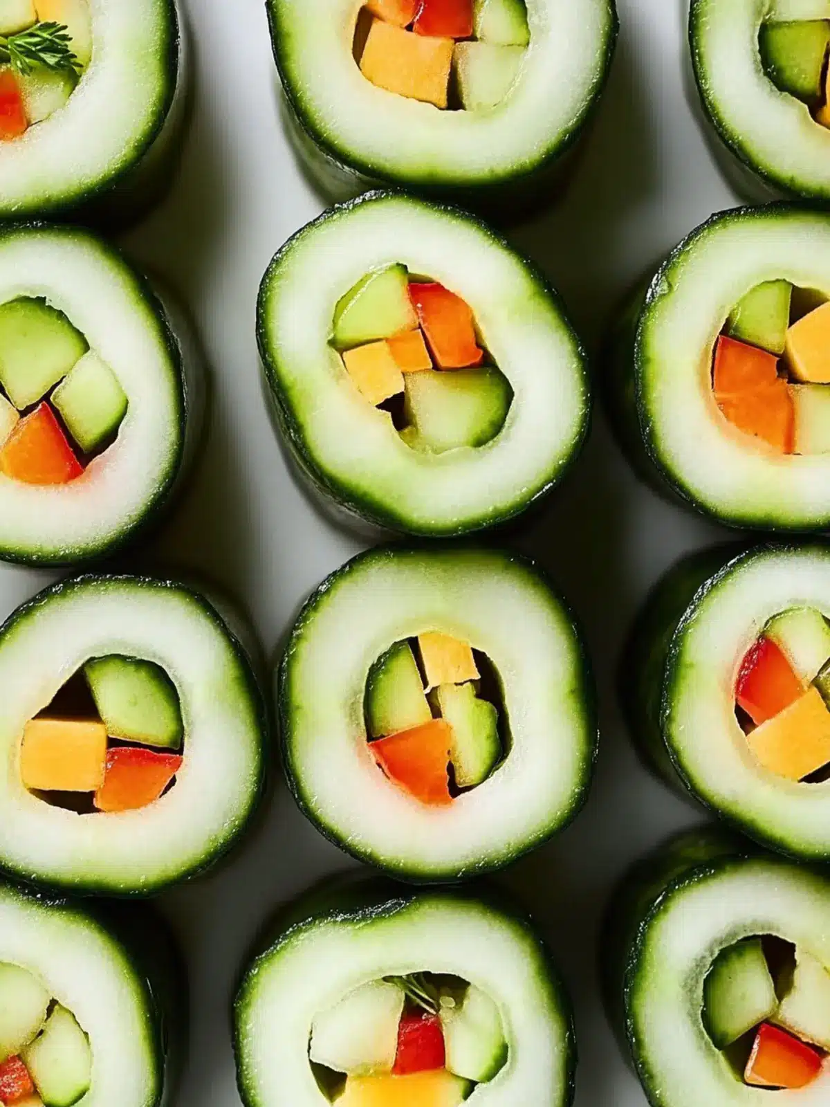 Crispy Cucumber Sushi Rolls: A Fresh Twist on Tradition 4 Cucumber Sushi