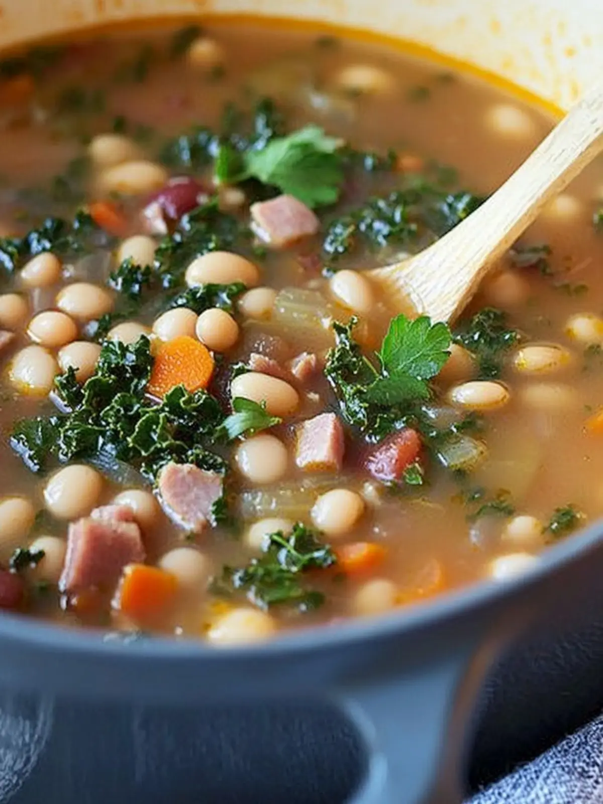 Savory 16 Bean Soup with Ham and Kale for Cozy Nights 2 16 Bean Soup with Ham and Kale