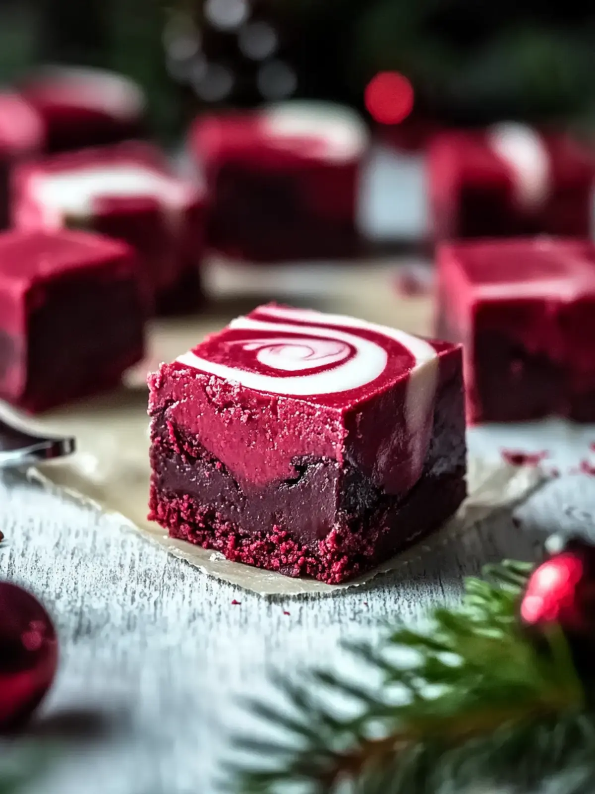 Delightful Healthy Red Velvet Christmas Fudge to Share and Savor 2 Healthy Red Velvet Christmas Fudge