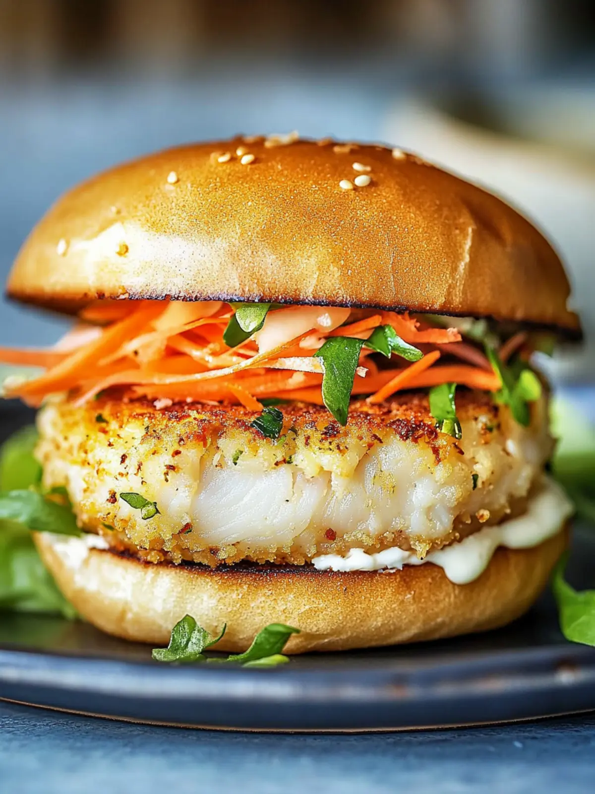 Irresistible Crab Cake Sandwich with Zesty Garlic Aioli 2 Crab Cake Sandwich