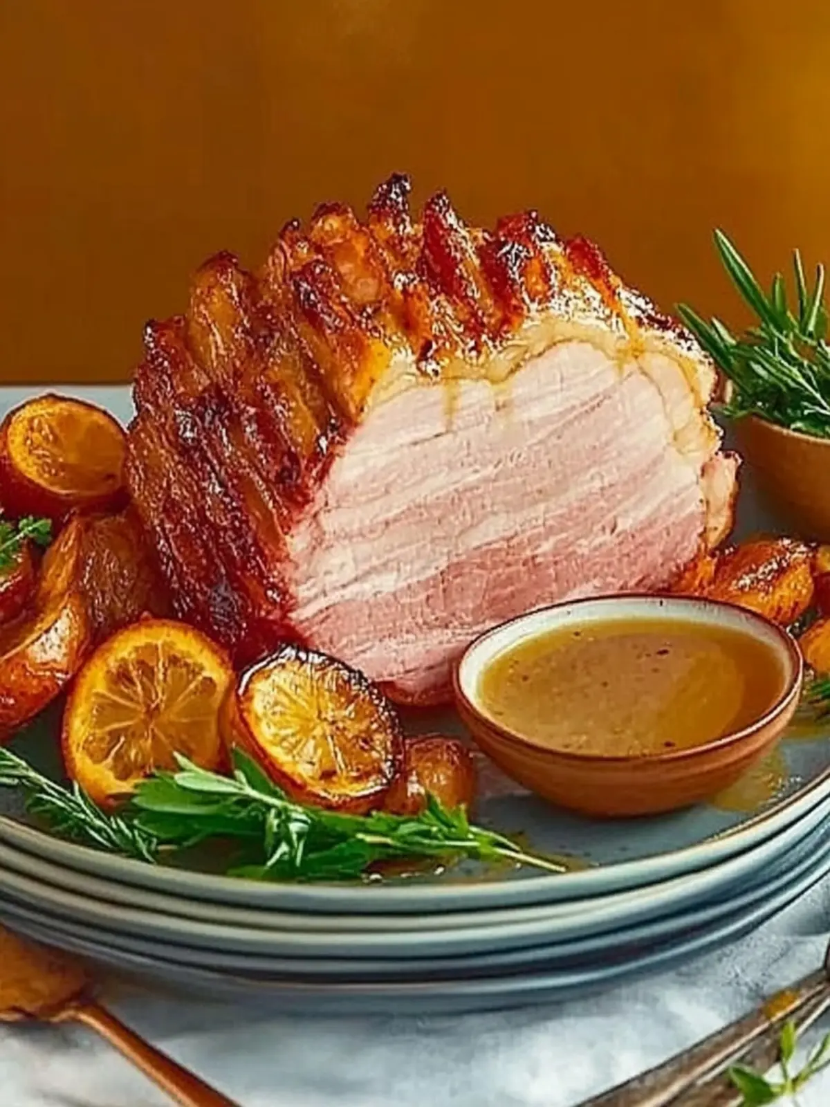 Hot Honey-Glazed Gammon: A Festive Delight You Can't Miss 3 Hot honey-glazed gammon